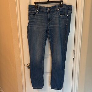 Express Women's Straight Leg Blue Jeans